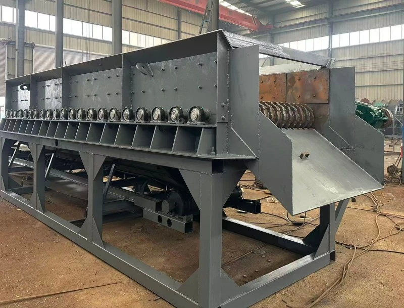 Mud and stone separator working
