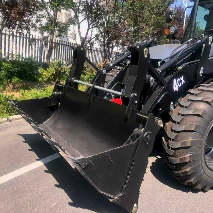 4CX backhoe loader on municipal work